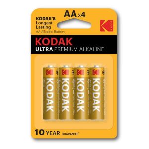 باطری قلمی اولترا پریمیوم آلکالاین کداک 4عددی  Kodak Ultra Premium Alkaline AA