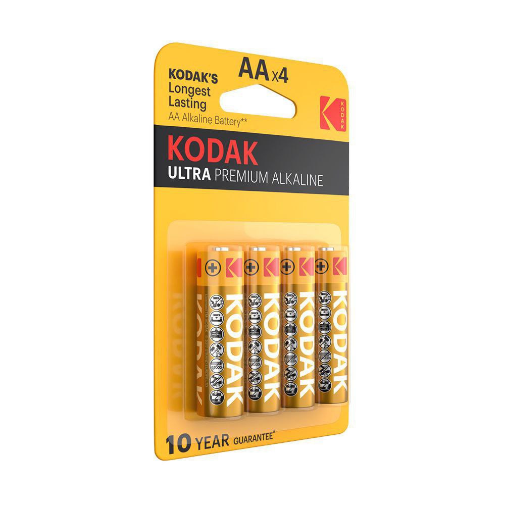 باطری قلمی اولترا پریمیوم آلکالاین کداک 4عددی  Kodak Ultra Premium Alkaline AA