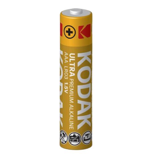 باتری نیم‌قلمی اولترا پریمیوم آلکالاین کداک بسته ۴ عددی KODAK ULTRA PREMIUM ALKALINE AAA