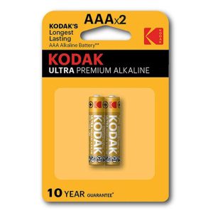  باتری نیم‌قلمی اولترا پریمیوم آلکالاین کداک بسته ۲ عددی KODAK ULTRA PREMIUM ALKALINE AAA