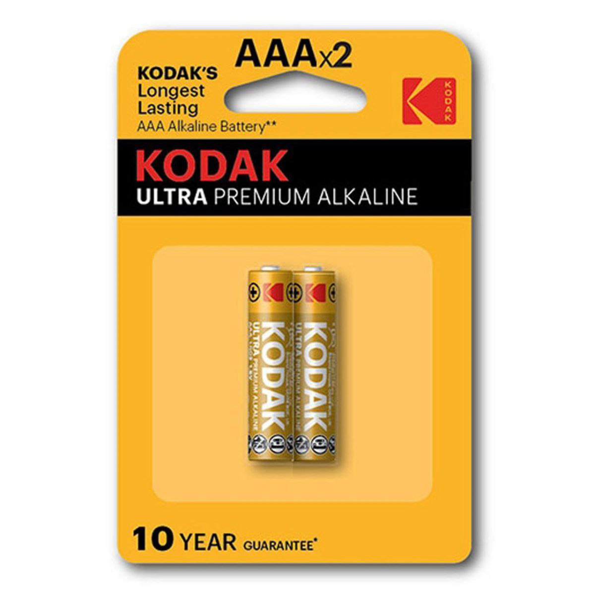  باتری نیم‌قلمی اولترا پریمیوم آلکالاین کداک بسته ۲ عددی KODAK ULTRA PREMIUM ALKALINE AAA 