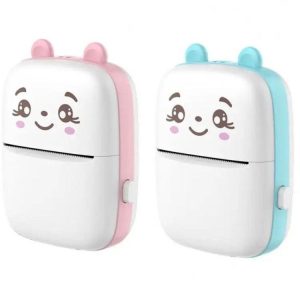  پرینتر حرارتی و لیبل‌زن حرارتی گربه‌ای (پرینتر حرارتی خرگوشی) مدل Portable Mini Printer | BT Instant Printing | چاپگر حرارتی قابل حمل بدون جوهر
