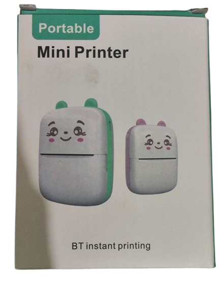  پرینتر حرارتی و لیبل‌زن حرارتی گربه‌ای (پرینتر حرارتی خرگوشی) مدل Portable Mini Printer | BT Instant Printing | چاپگر حرارتی قابل حمل بدون جوهر