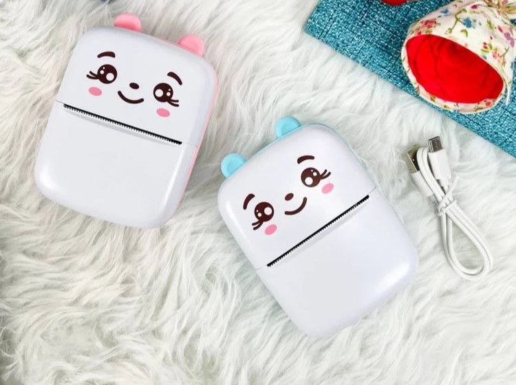  پرینتر حرارتی و لیبل‌زن حرارتی گربه‌ای (پرینتر حرارتی خرگوشی) مدل Portable Mini Printer | BT Instant Printing | چاپگر حرارتی قابل حمل بدون جوهر